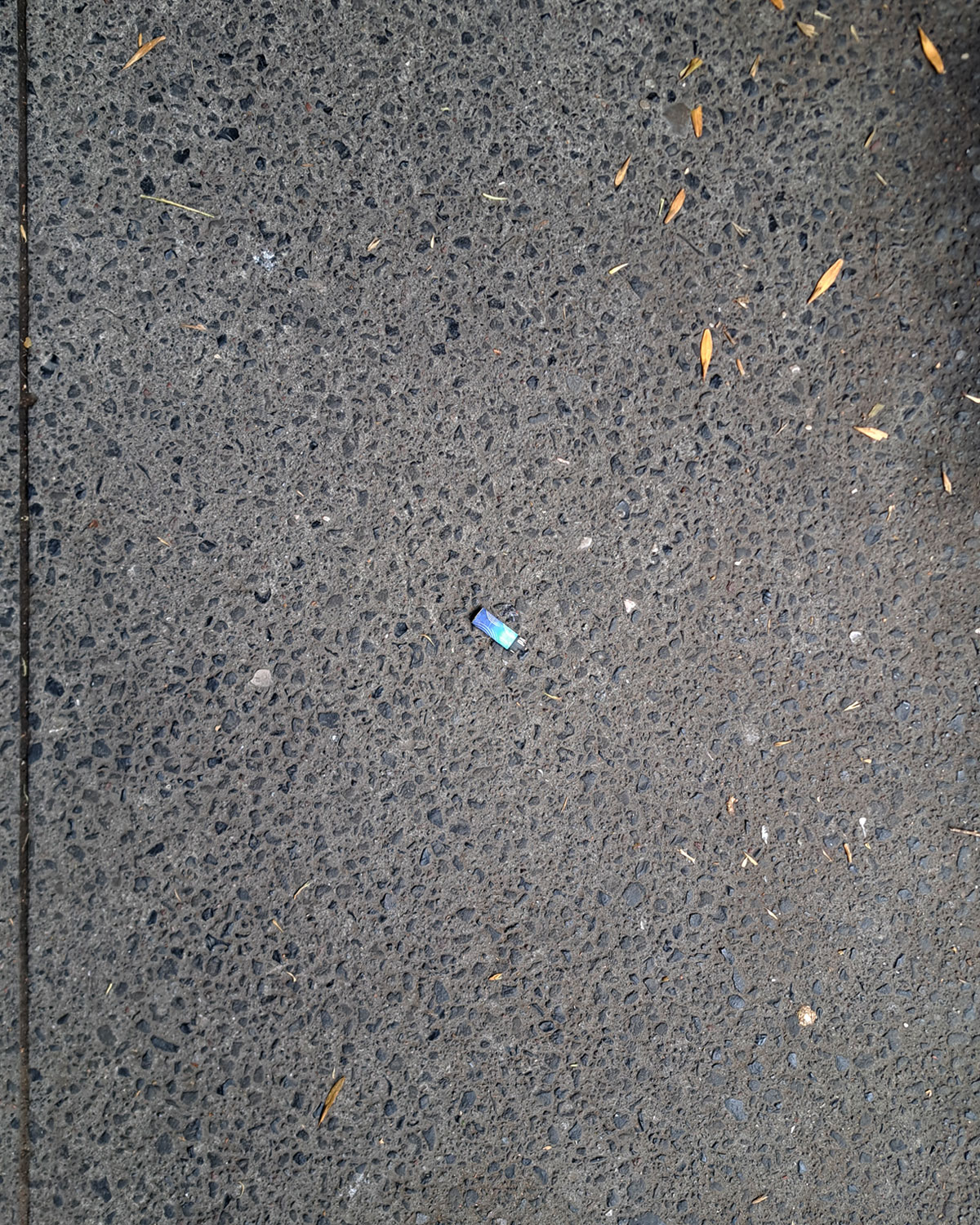 Cigarette butts on the ground