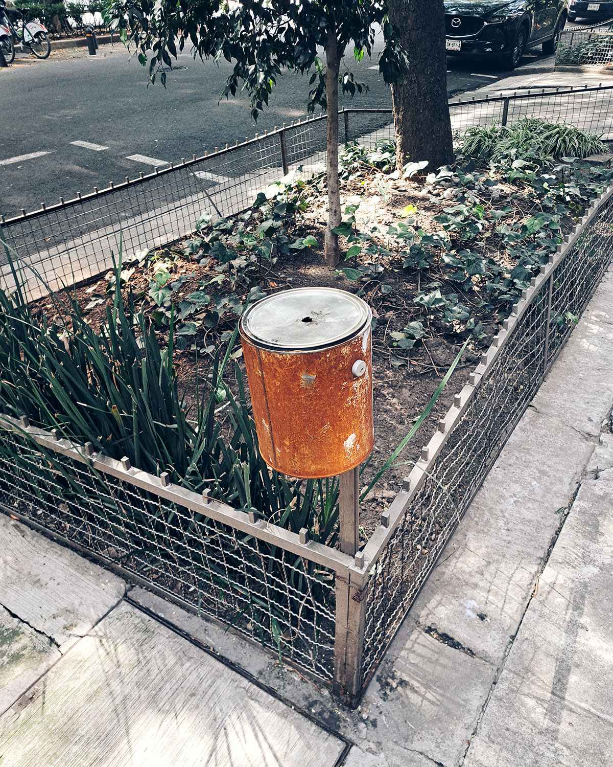 Public DIY ashtrays photo journal