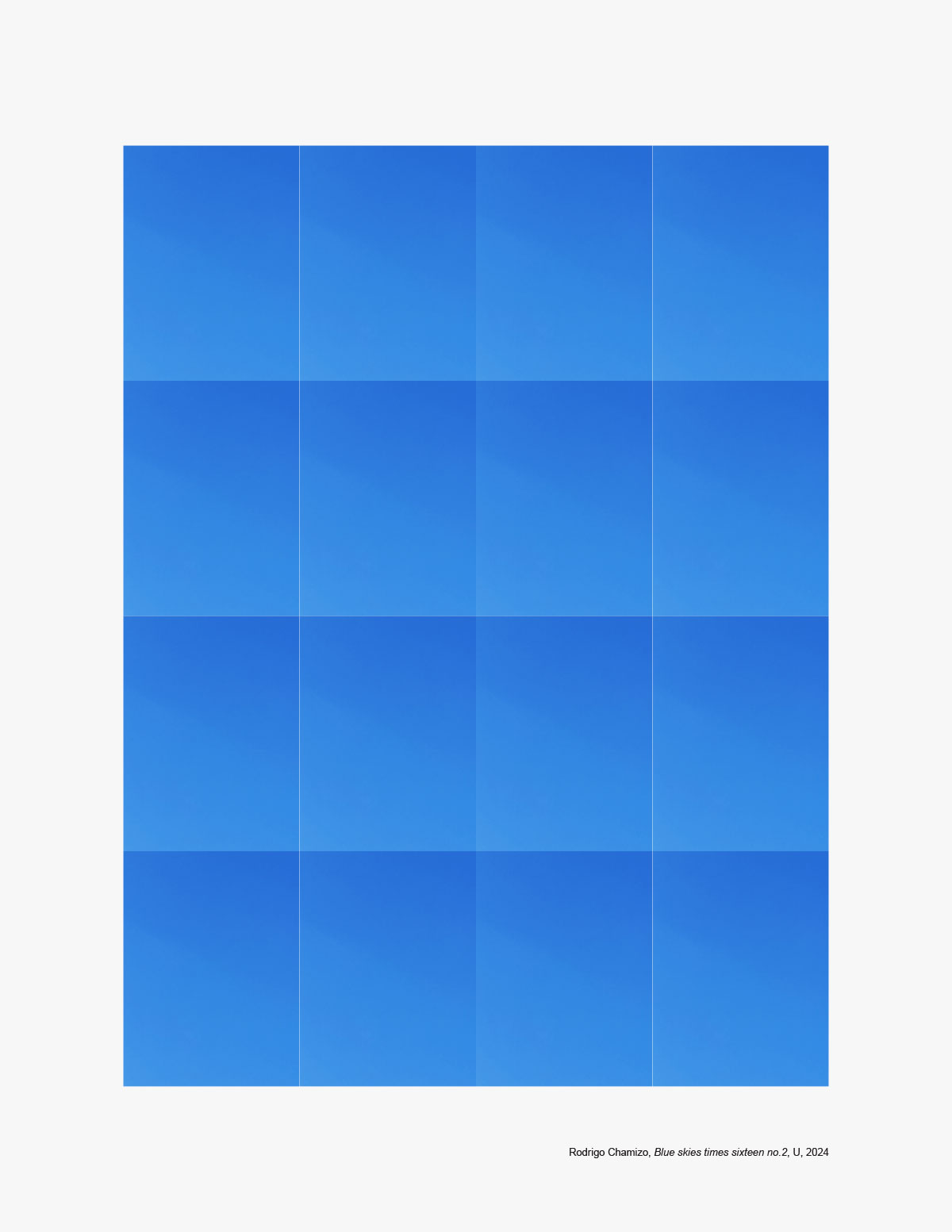 Blue skies times sixteen