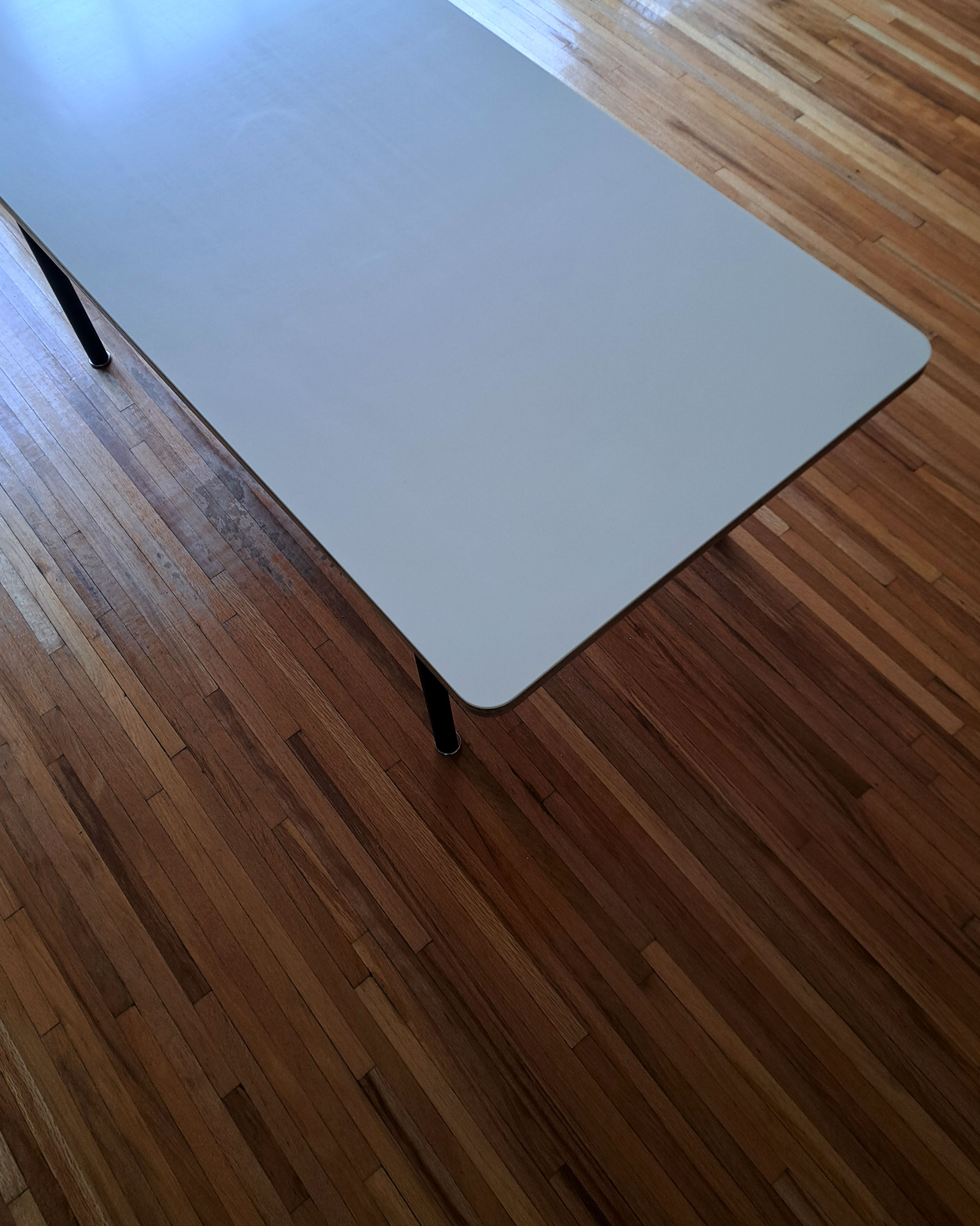 Plywood, metal & ss table