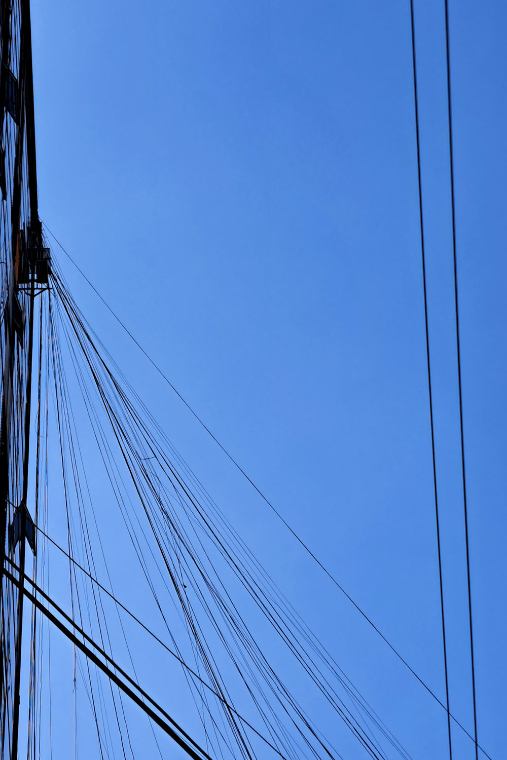 Skies, buildings and wires
