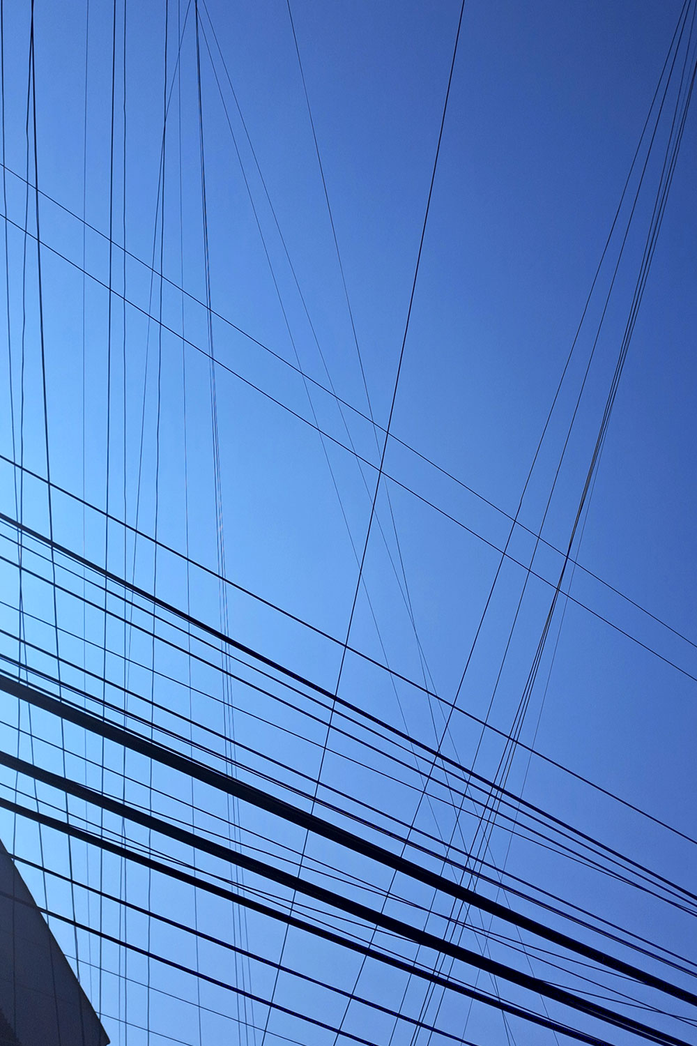 Skies, buildings and wires