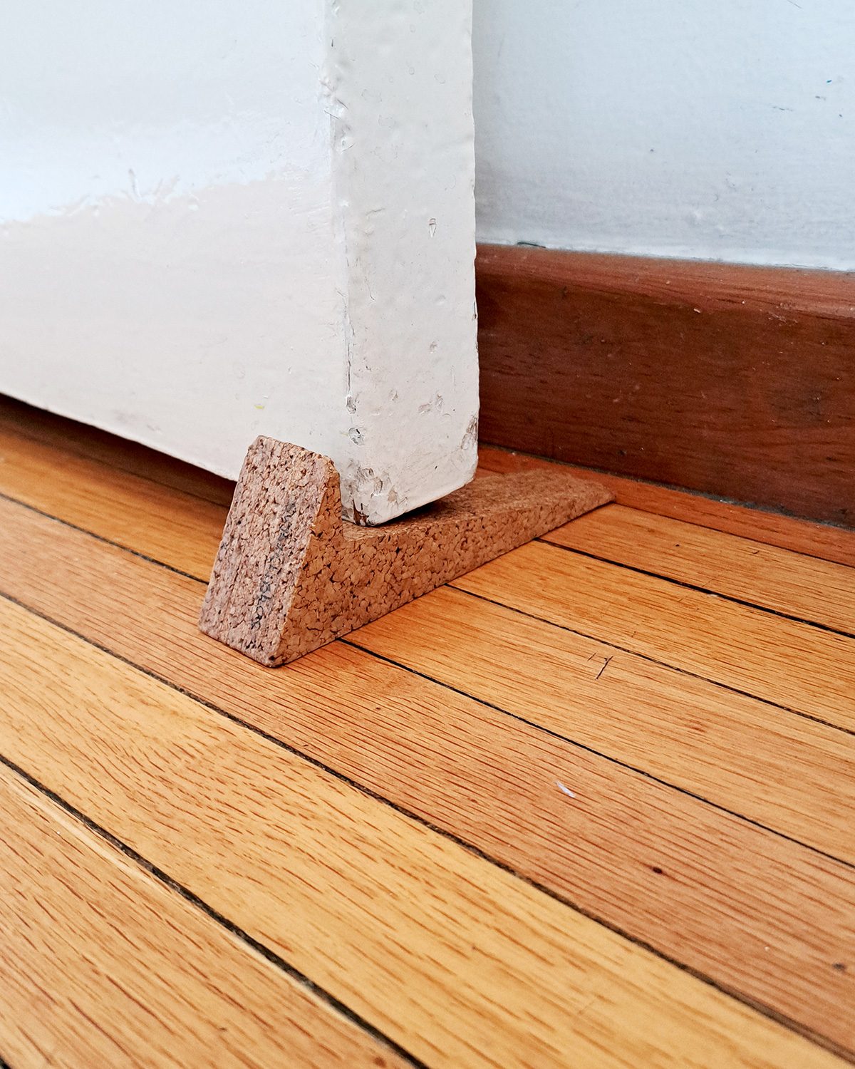 Cork doorstop