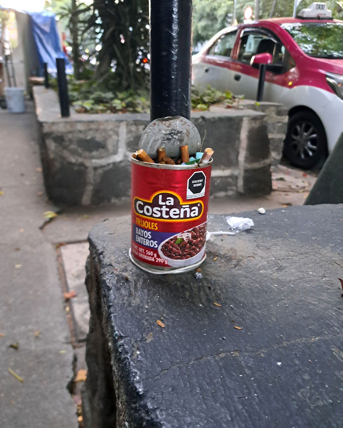 Public DIY ashtrays