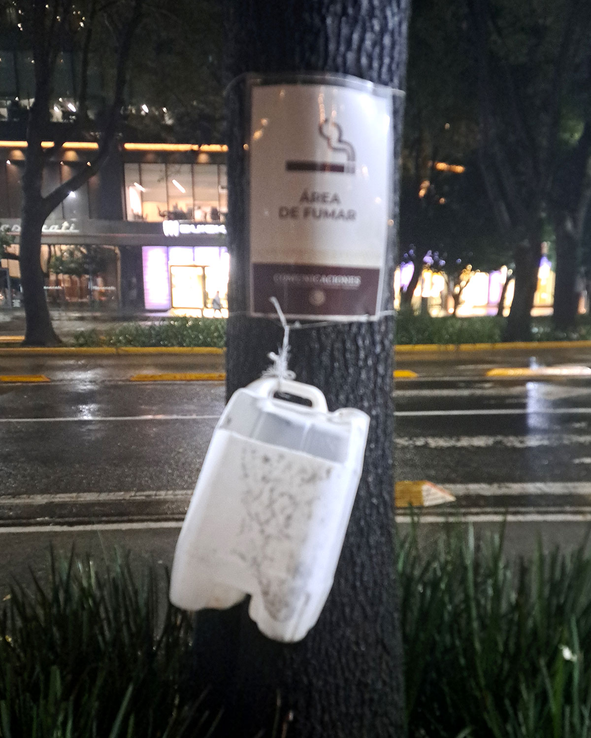 Public DIY ashtrays